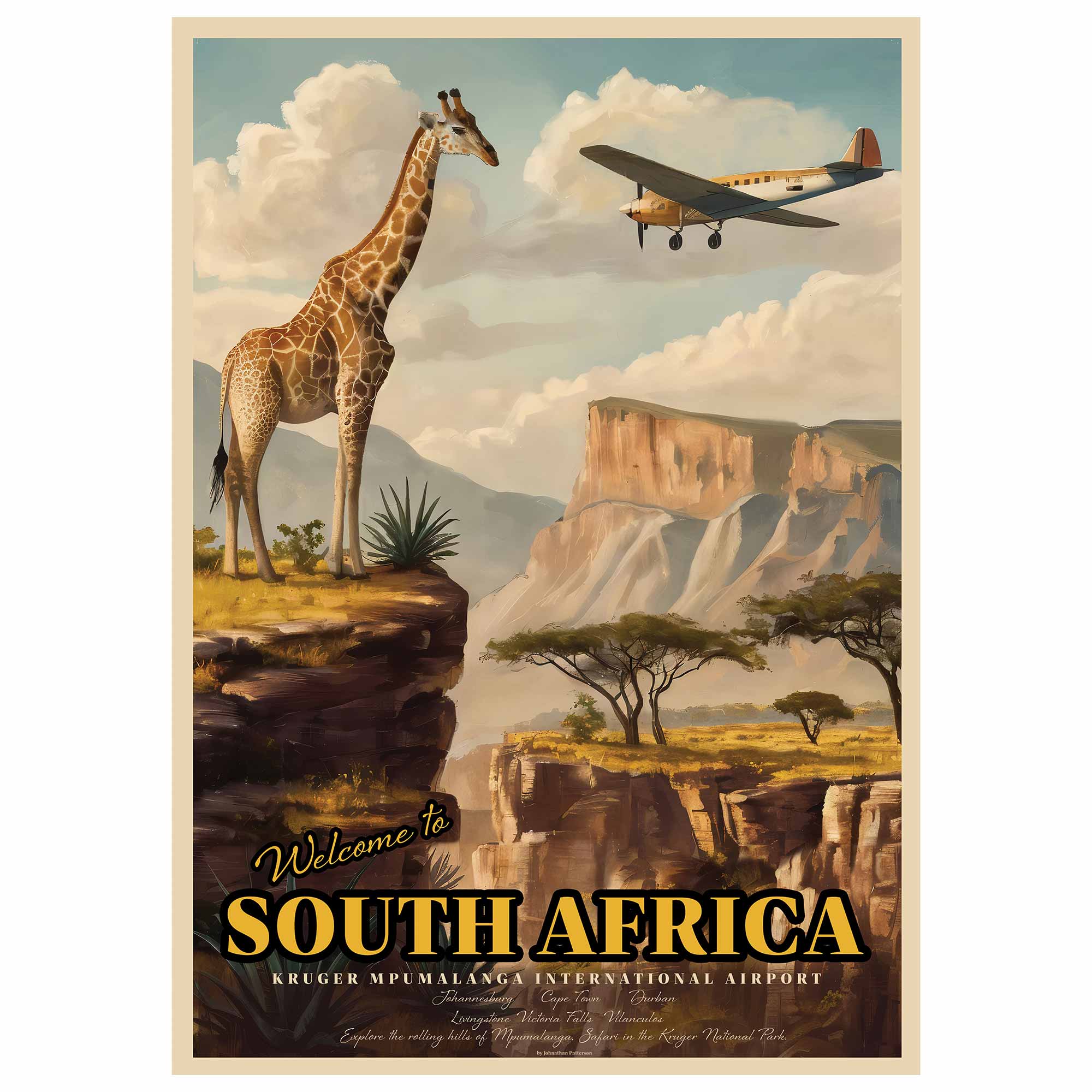 Vintage Poster - Welcome to South Africa – Into The Kruger