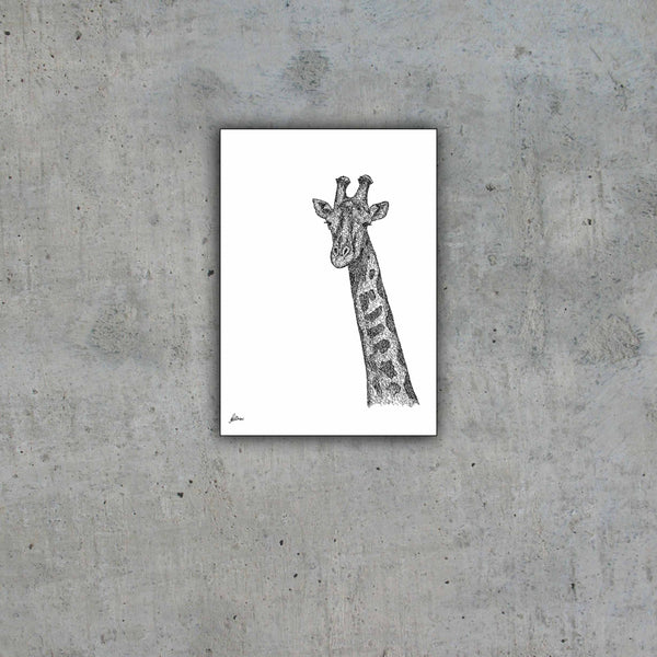 Giraffe Signed Print