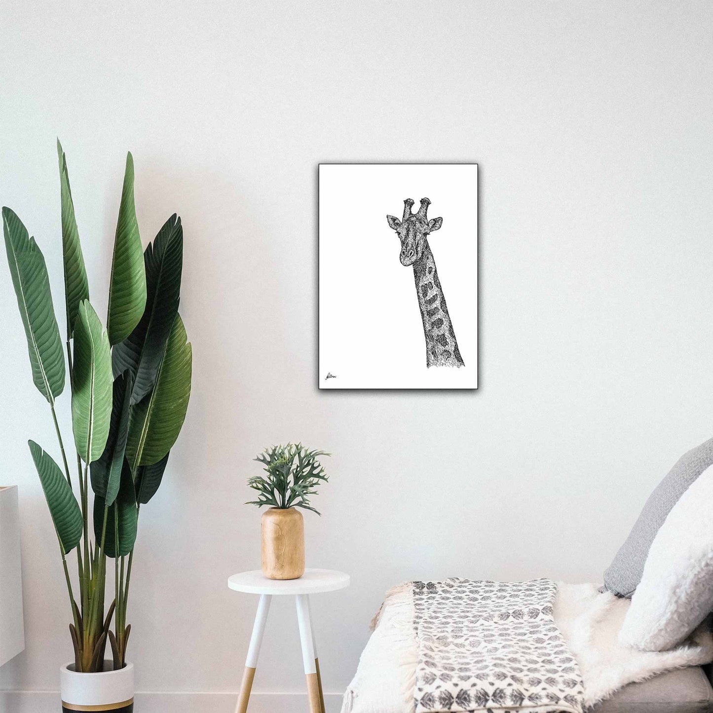 Giraffe Signed Print