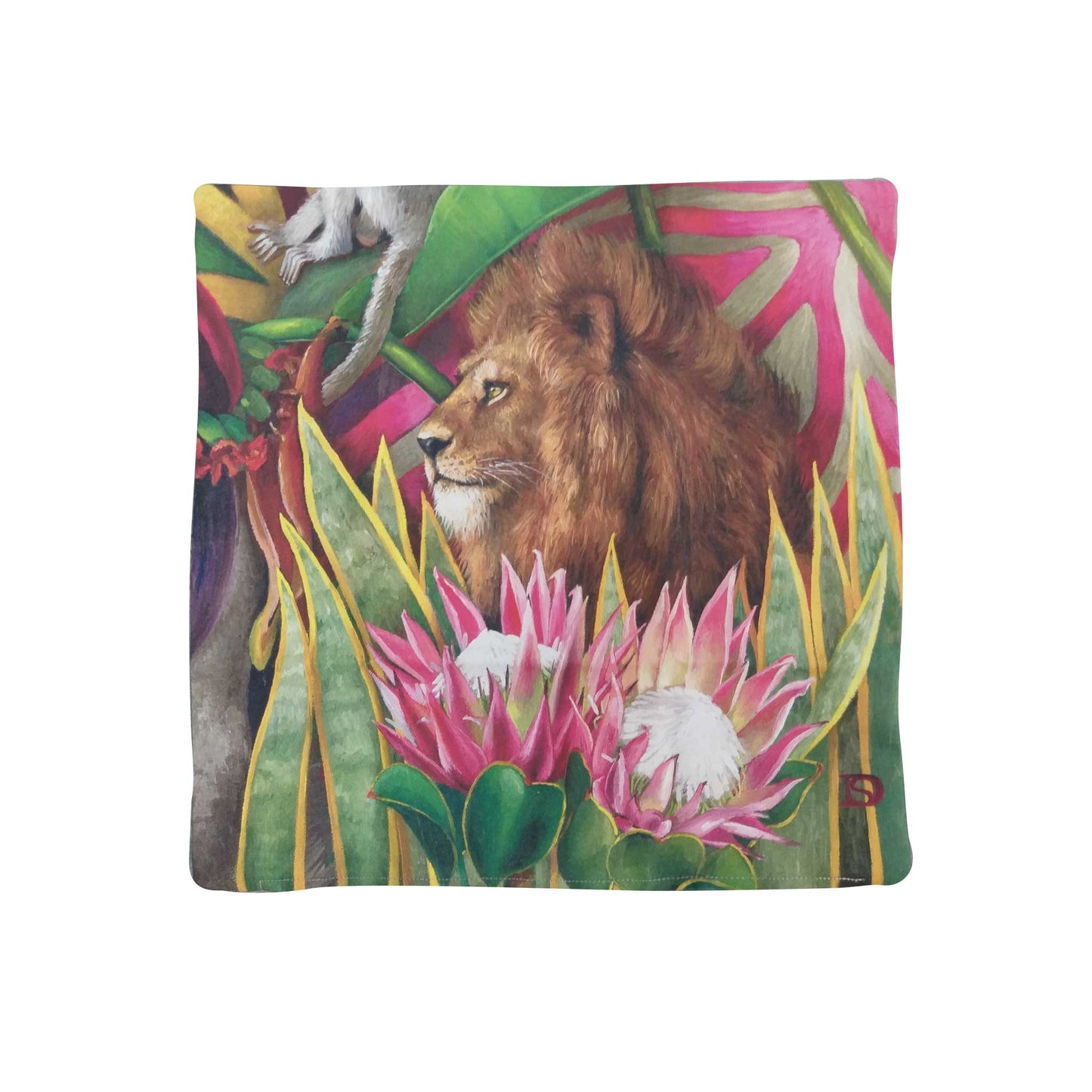 Wildlife Cushion Cover - Lion