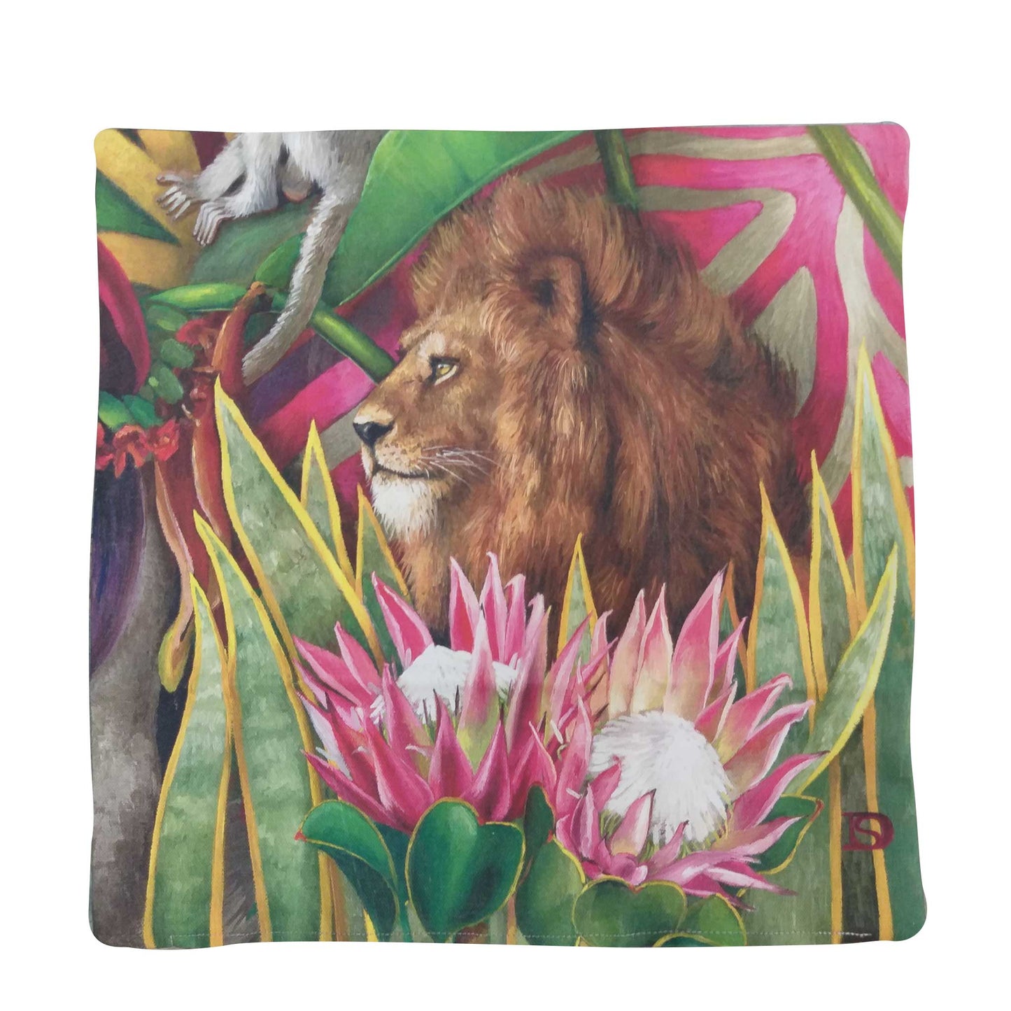 Wildlife Cushion Cover - Lion