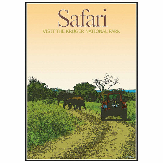 Vintage Poster - Safari Kruger National Park