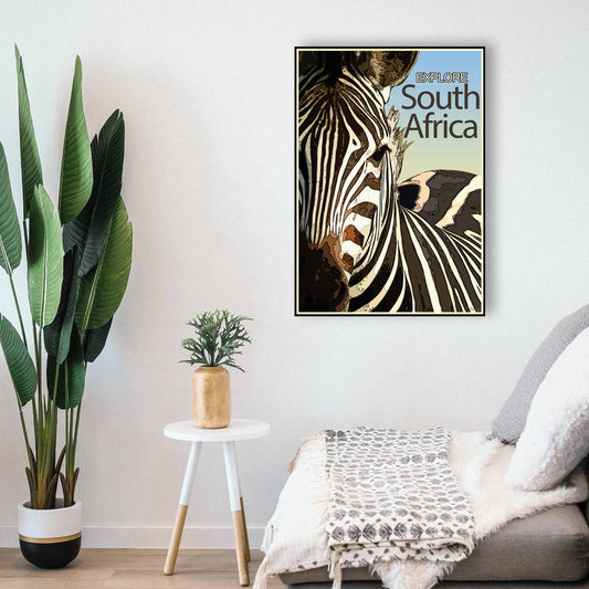 Vintage Poster - Zebra South Africa