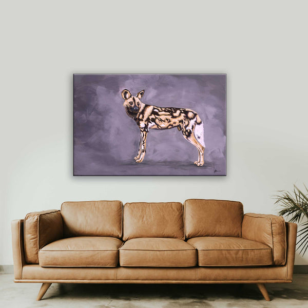 African Wild Dog Canvas Print