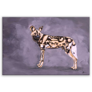 African Wild Dog Canvas Print