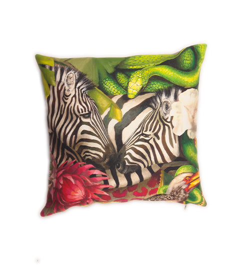 Wildlife Cushion Cover - Zebra