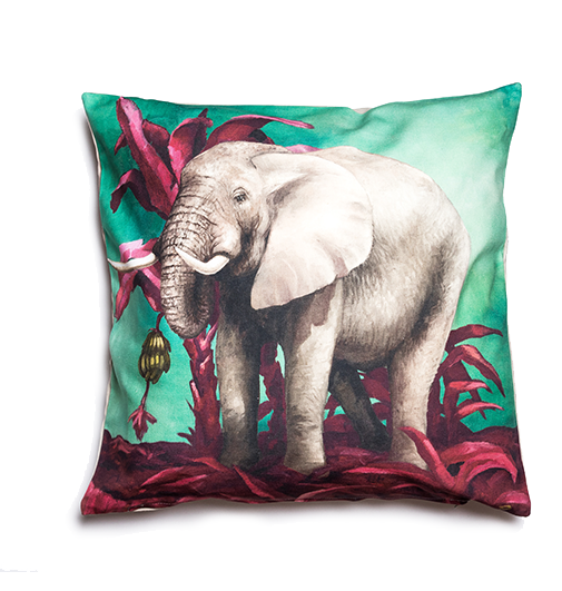 Wildlife Cushion Cover - Elephant