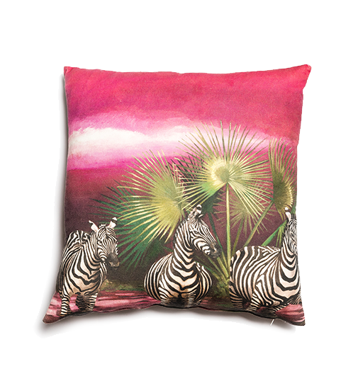 Wildlife Cushion Cover - Zebra