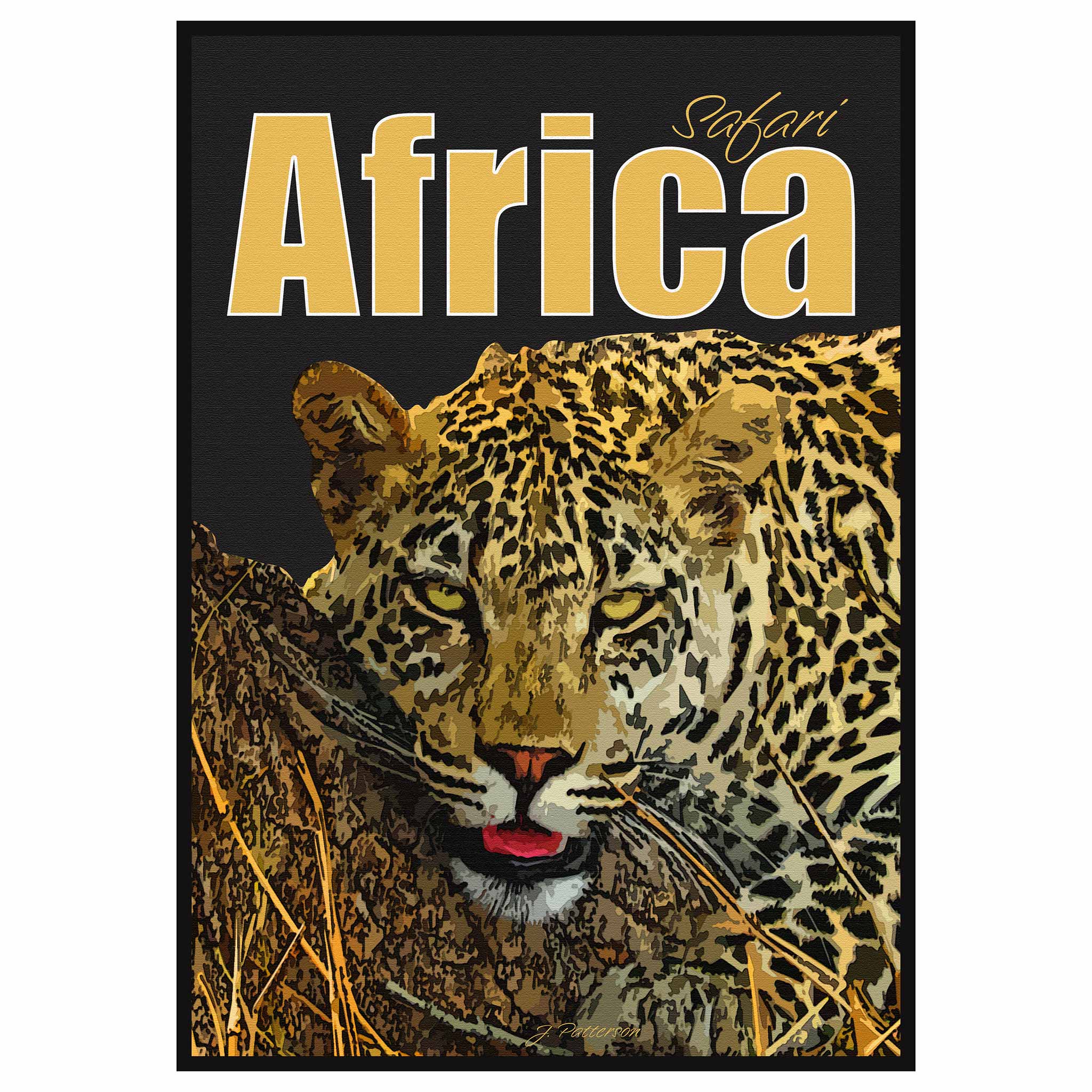 Vintage Poster - Africa Leopard Kruger National Park