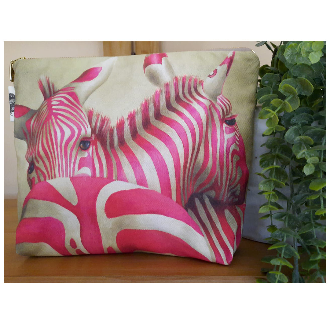 Toiletry Bag - Pink Zebra