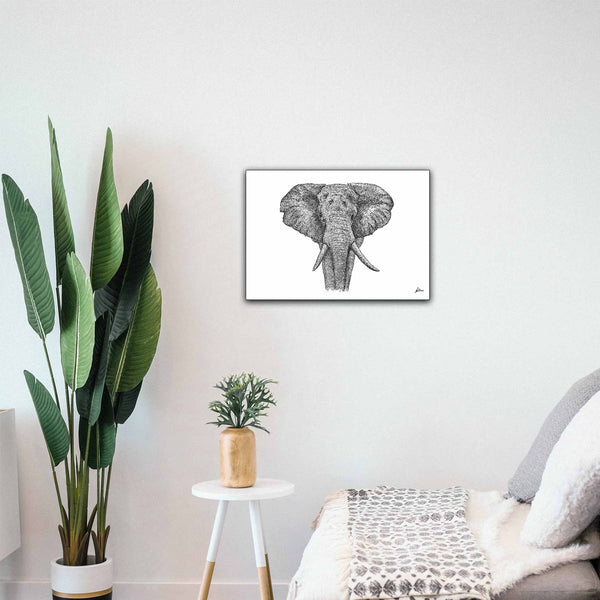 African Elephant "Majestic" Signed Print