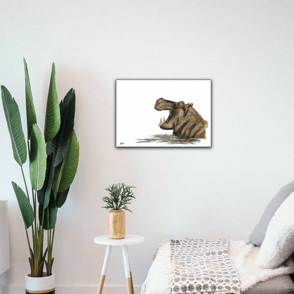 Wildlife Collection Signed Print - Hippo