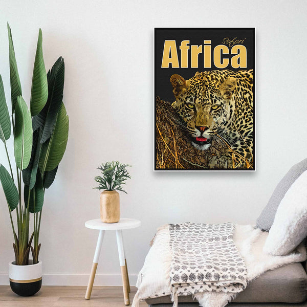 Vintage Poster - Africa Leopard Kruger National Park